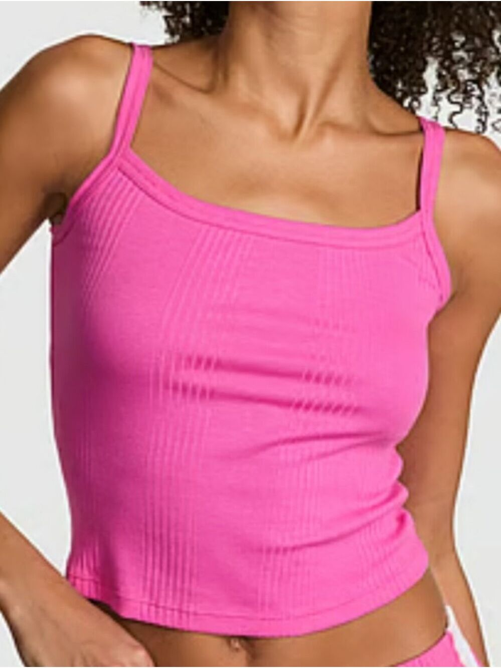 VS PINK Multi Rib Cami Sz Med NWT